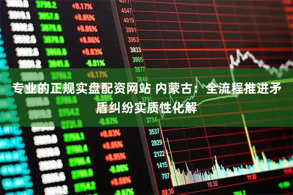 专业的正规实盘配资网站 内蒙古：全流程推进矛盾纠纷实质性化解